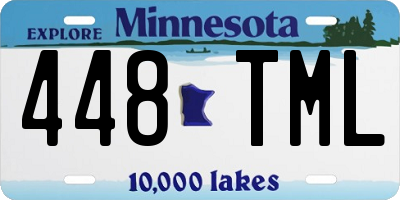 MN license plate 448TML