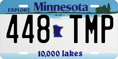 MN license plate 448TMP