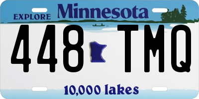 MN license plate 448TMQ