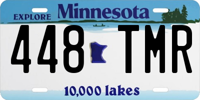 MN license plate 448TMR