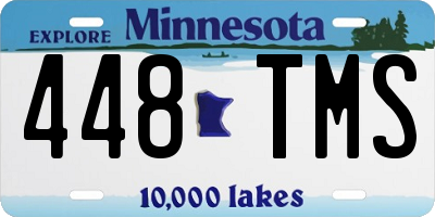 MN license plate 448TMS