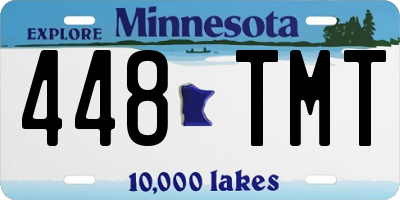 MN license plate 448TMT