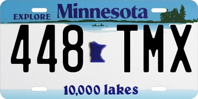 MN license plate 448TMX
