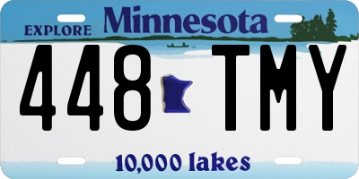 MN license plate 448TMY