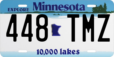 MN license plate 448TMZ