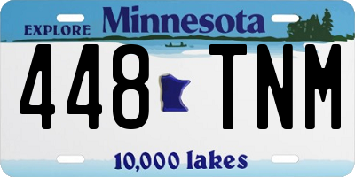 MN license plate 448TNM