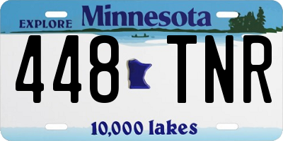 MN license plate 448TNR
