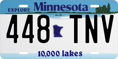 MN license plate 448TNV