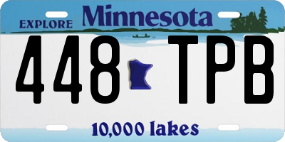 MN license plate 448TPB