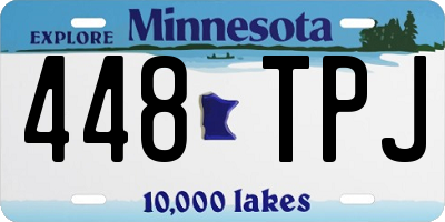 MN license plate 448TPJ