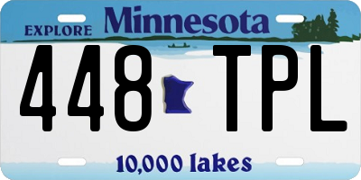 MN license plate 448TPL