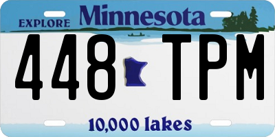 MN license plate 448TPM