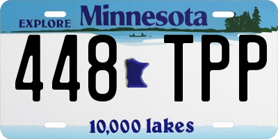MN license plate 448TPP