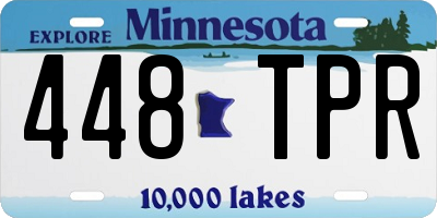 MN license plate 448TPR