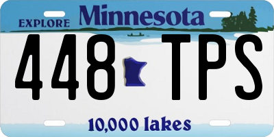 MN license plate 448TPS