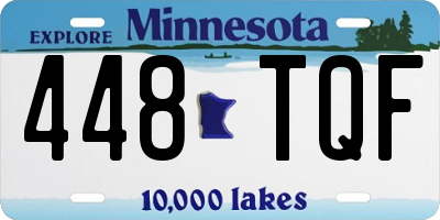 MN license plate 448TQF