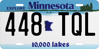 MN license plate 448TQL
