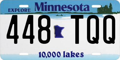 MN license plate 448TQQ