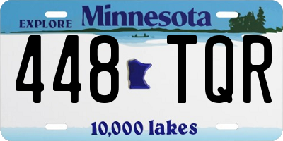 MN license plate 448TQR