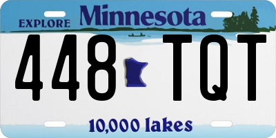 MN license plate 448TQT