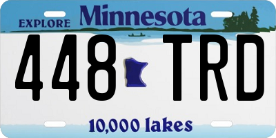 MN license plate 448TRD