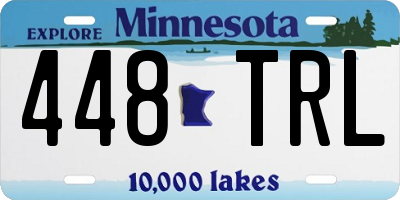 MN license plate 448TRL