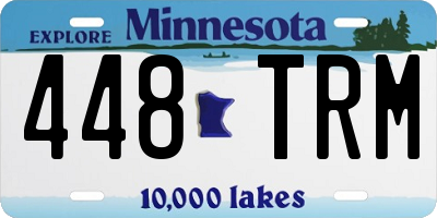 MN license plate 448TRM