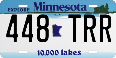 MN license plate 448TRR