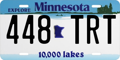 MN license plate 448TRT