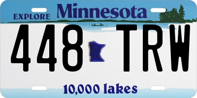 MN license plate 448TRW