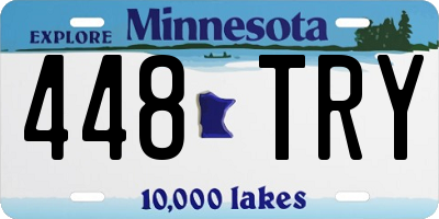 MN license plate 448TRY