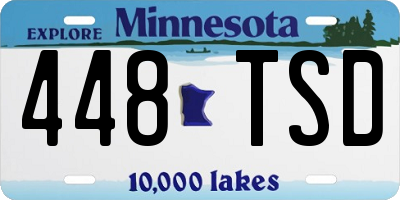 MN license plate 448TSD