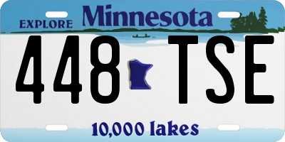 MN license plate 448TSE