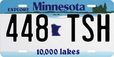 MN license plate 448TSH
