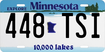 MN license plate 448TSI