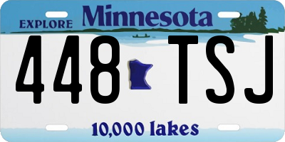 MN license plate 448TSJ