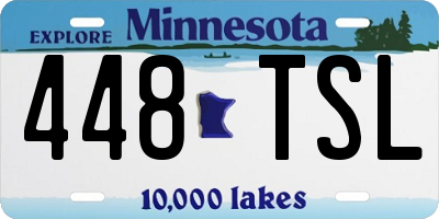 MN license plate 448TSL