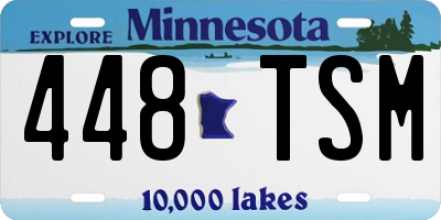 MN license plate 448TSM