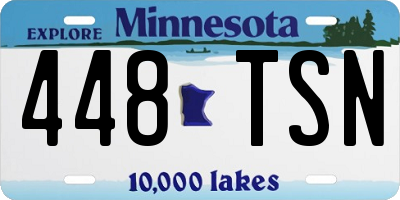MN license plate 448TSN