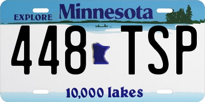 MN license plate 448TSP