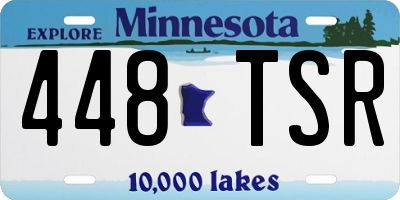 MN license plate 448TSR