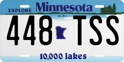 MN license plate 448TSS