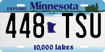 MN license plate 448TSU