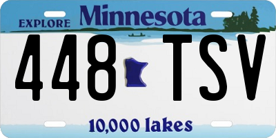 MN license plate 448TSV