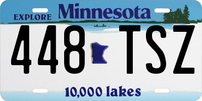 MN license plate 448TSZ
