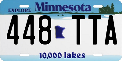 MN license plate 448TTA
