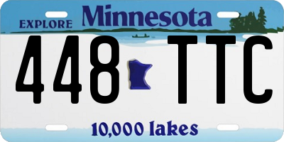 MN license plate 448TTC