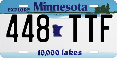 MN license plate 448TTF