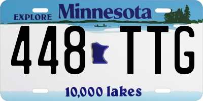 MN license plate 448TTG
