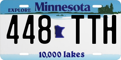 MN license plate 448TTH